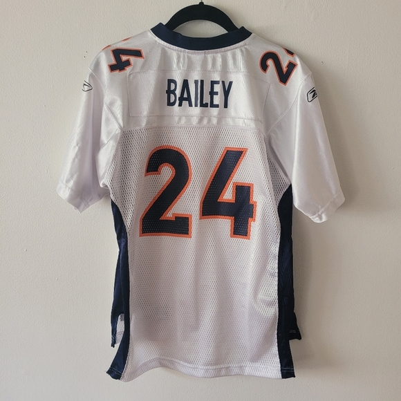 Broncos Kids‎ NFL Equipment Jersey #24 Bailey Large 14-16 Navy Orange White - Picture 3 of 7